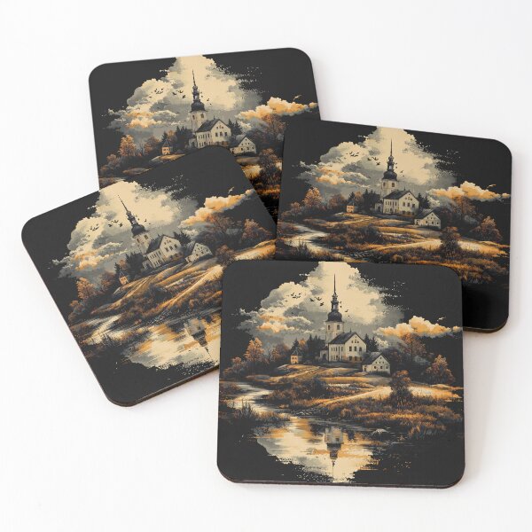 Item preview, autumn old town province miasteczko wieś / dejco.art by domin designed and sold by dejco.art.
