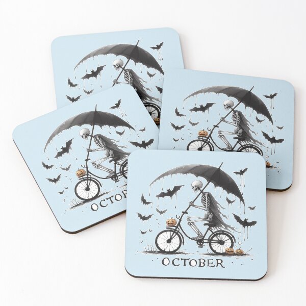 Item preview, Skeleton witch Halloween Bicycle designed and sold by Nanthanon.