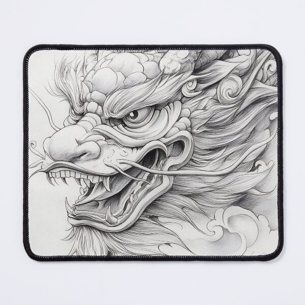 Item preview, Black and white Chinese Dragon designed and sold by Pencil-Art.