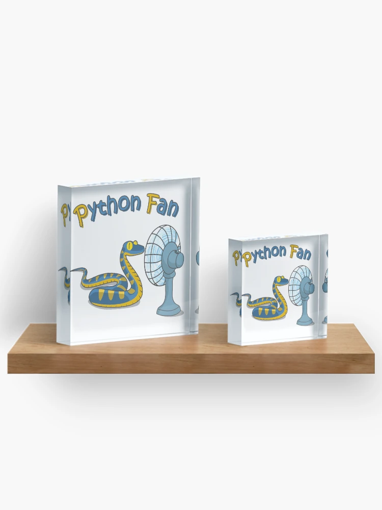 Thumbnail 3 of 5, Acrylic Block, Python fan designed and sold by Reesh-Store.