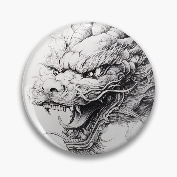 Item preview, Black and white Chinese Dragon designed and sold by Pencil-Art.