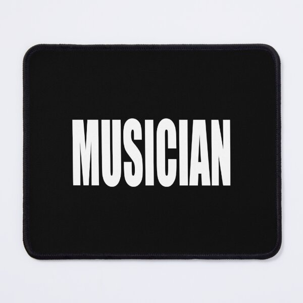 Item preview, "Bold MUSICIAN" Message – Standout White Letter Design for Musicians designed and sold by paulo silveira.