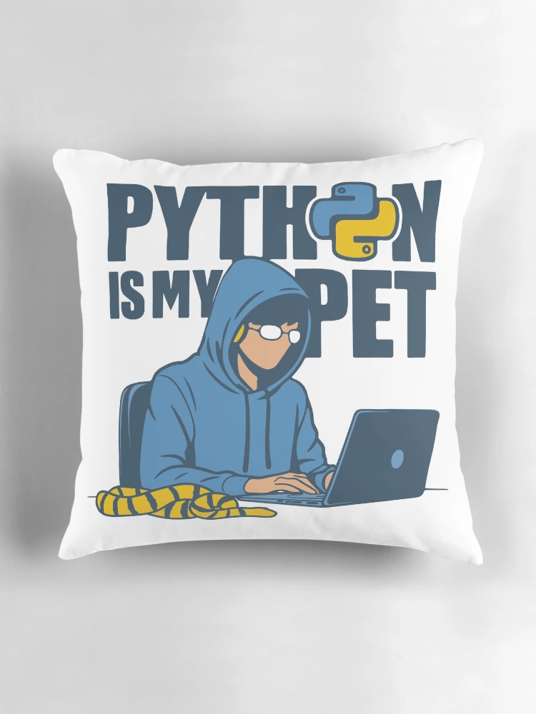 Thumbnail 3 of 4, Pillow, python is my pet designed and sold by Reesh-Store.