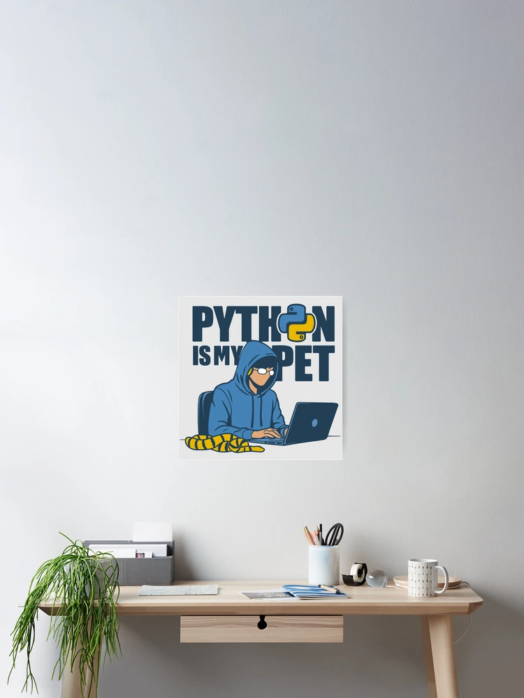 Thumbnail 2 of 3, Poster, python is my pet designed and sold by Reesh-Store.
