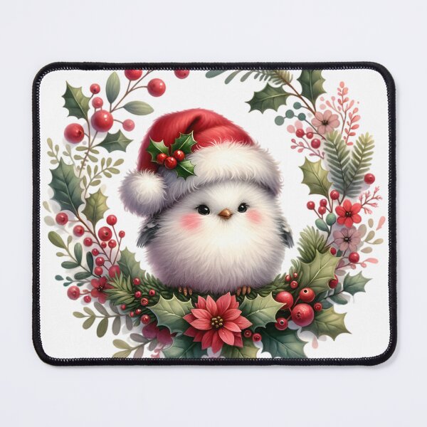 Item preview, Cute tiny furry Christmas bird. designed and sold by Nudaeng.