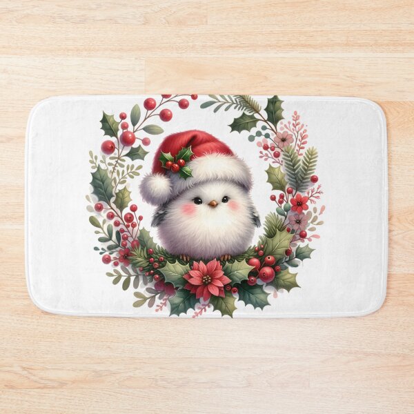 Item preview, Cute tiny furry Christmas bird.  designed and sold by Nudaeng.