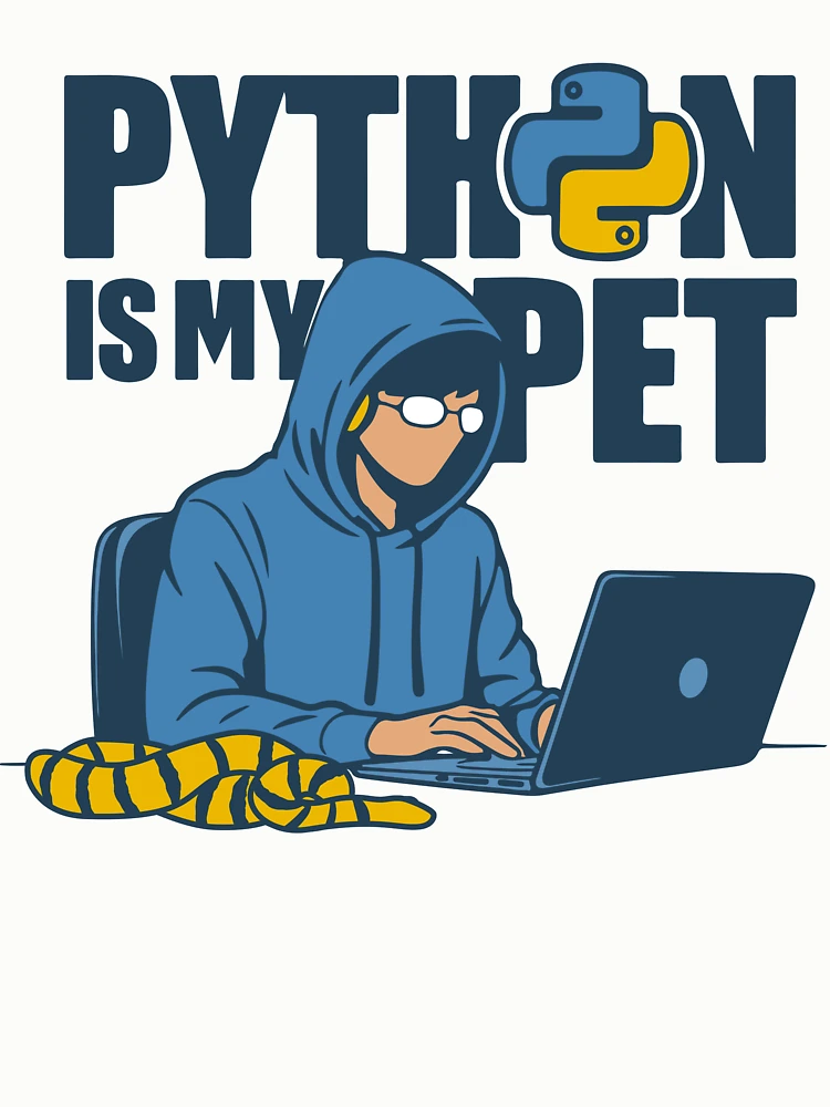 Thumbnail 6 of 6, Pullover Sweatshirt, python is my pet designed and sold by Reesh-Store.