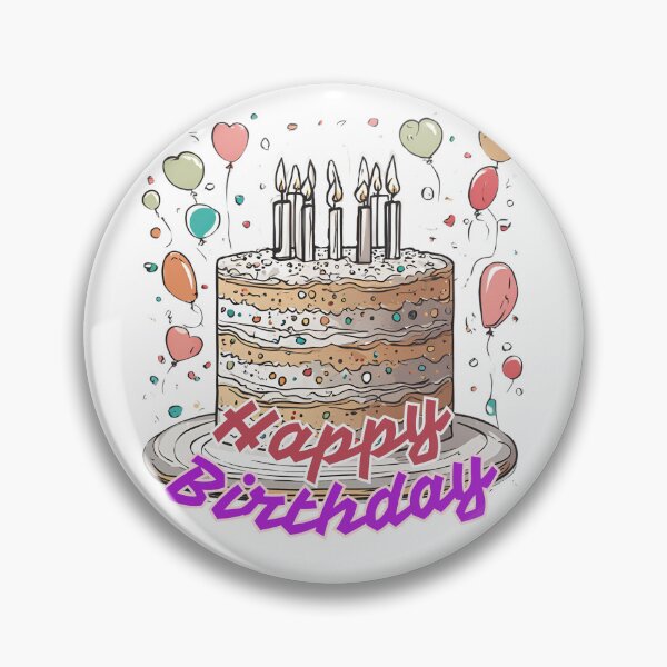 Item preview, Happy Birthday Cake Ballons Gift Flowers designed and sold by Design_Your_Day.