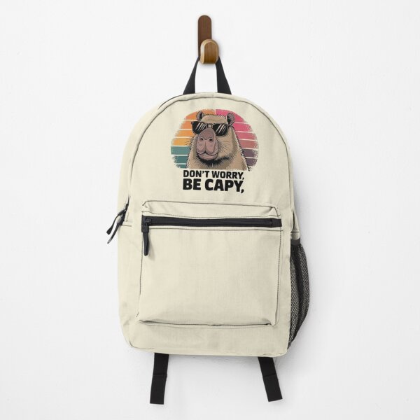 Item preview, Cool Capybara Vibes - Don’t Worry Be Happy designed and sold by love3617.