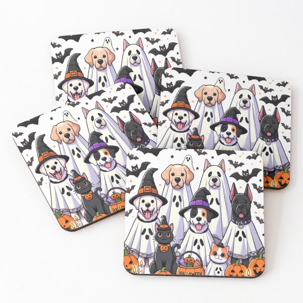 Item preview, Dog Ghost Cute Dog Dressed As Ghost Funny Halloween Dog designed and sold by Plazacore.