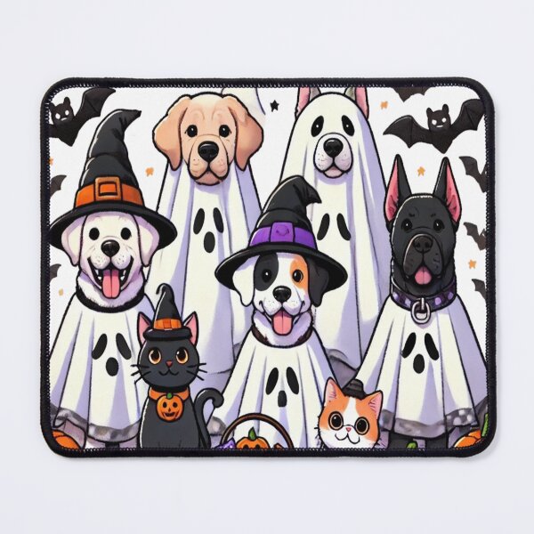 Item preview, Dog Ghost Cute Dog Dressed As Ghost Funny Halloween Dog designed and sold by Plazacore.
