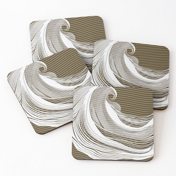 Item preview, The wave in brown and white designed and sold by AnnabellaRh.