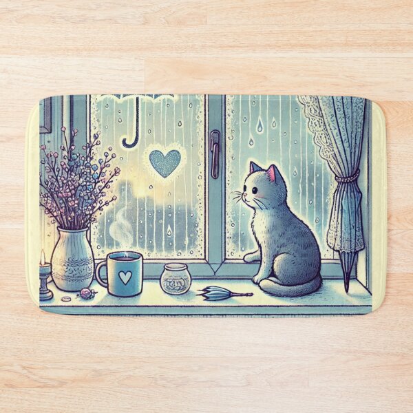 Item preview, Rainy Day and Cat designed and sold by Random 00.