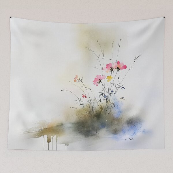 Item preview, Wildflower Breeze - Minimalist Watercolor designed and sold by solynneart.