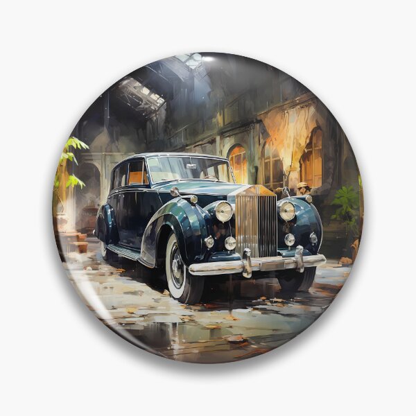 Item preview, Majestic Classic Car Parked In Grand Abandoned Estate designed and sold by RevUpDesign.