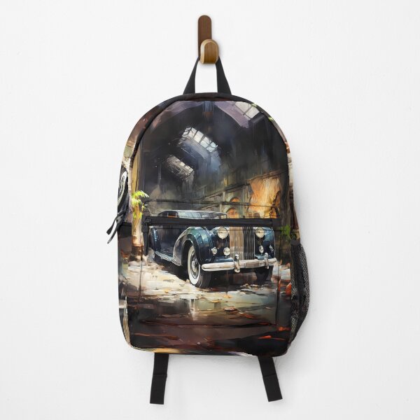 Item preview, Majestic Classic Car Parked In Grand Abandoned Estate designed and sold by RevUpDesign.