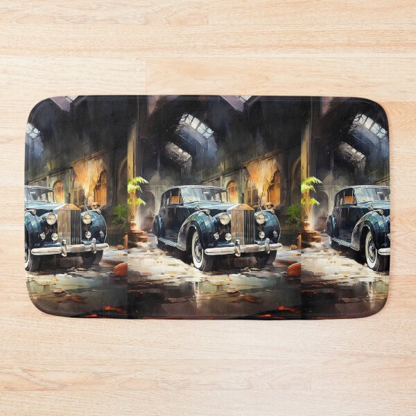 Item preview, Majestic Classic Car Parked In Grand Abandoned Estate designed and sold by RevUpDesign.