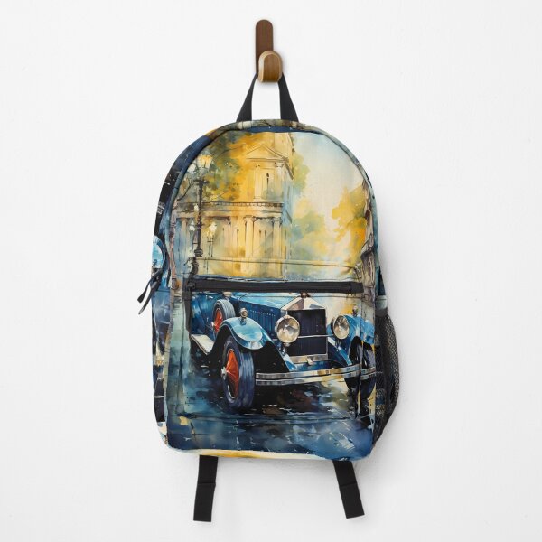 Item preview, Vintage Luxury Car on a Misty City Street designed and sold by RevUpDesign.
