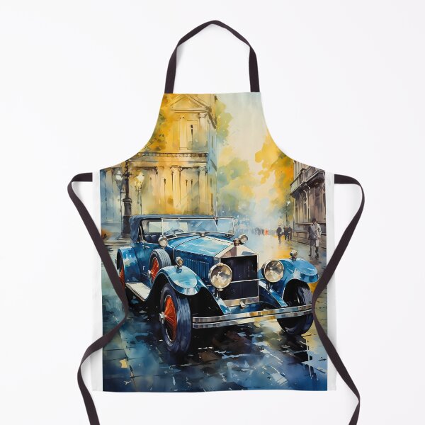 Item preview, Vintage Luxury Car on a Misty City Street designed and sold by RevUpDesign.