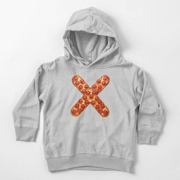 PIZZA LETTER X Toddler Pullover Hoodie