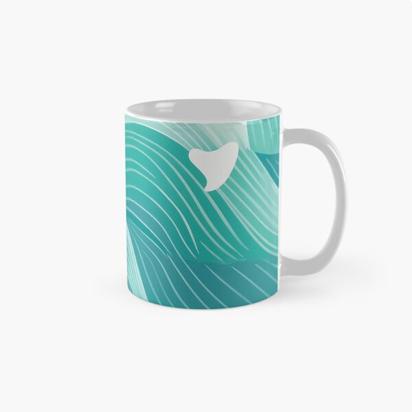 Artikelvorschau, Ein Delphinhaut-Musterdesign in Aquamarinblau und Seeschaumgrün. entworfen und verkauft von HEMRO.