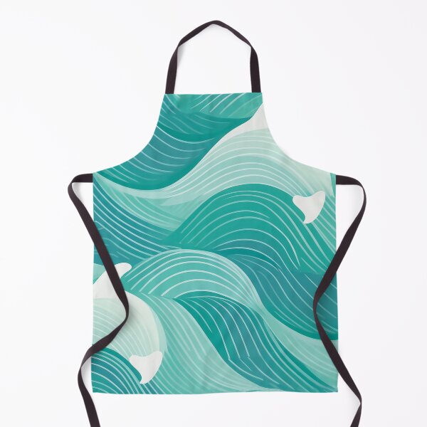 Artikelvorschau, Ein Delphinhaut-Musterdesign in Aquamarinblau und Seeschaumgrün. entworfen und verkauft von HEMRO.