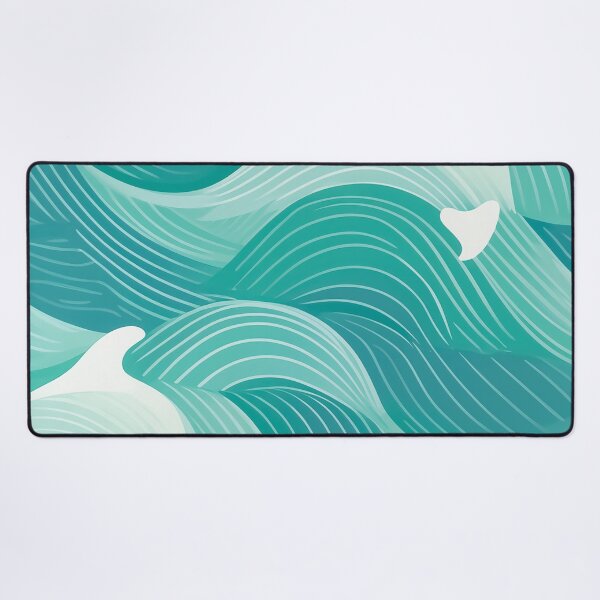 Item preview, A dolphin skin pattern design in aqua blue and seafoam green. designed and sold by HEMRO.