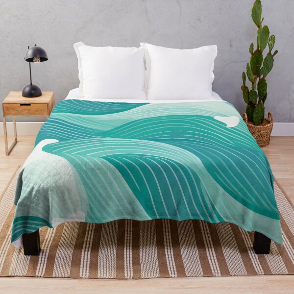 Item preview, Un diseño de patrón de piel de delfín en azul agua y verde espuma de mar. designed and sold by HEMRO.