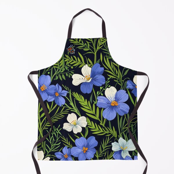 Item preview, Blue and white flax flower. designed and sold by PatDoArt.