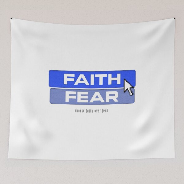 Item preview, Choose Faith Over Fear - Click on Faith - Web App-Inspired Christian Design designed and sold by ZechJohnRB.