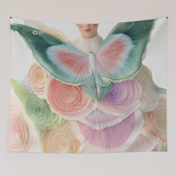 Item preview, "Butterfly Dress: Surreal Fashion Masterpiece" designed and sold by MacroArtHub.