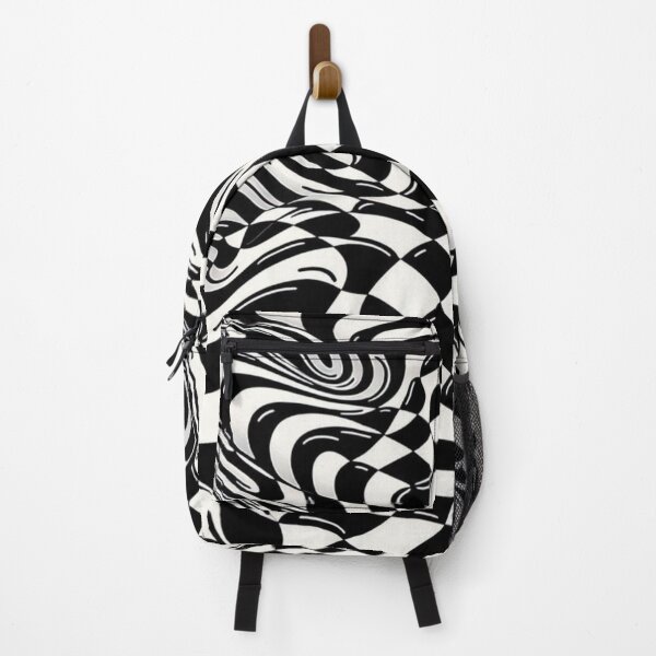 Item preview, Modern checkerboard pattern with distorted lines. designed and sold by Blitzarbeiter.