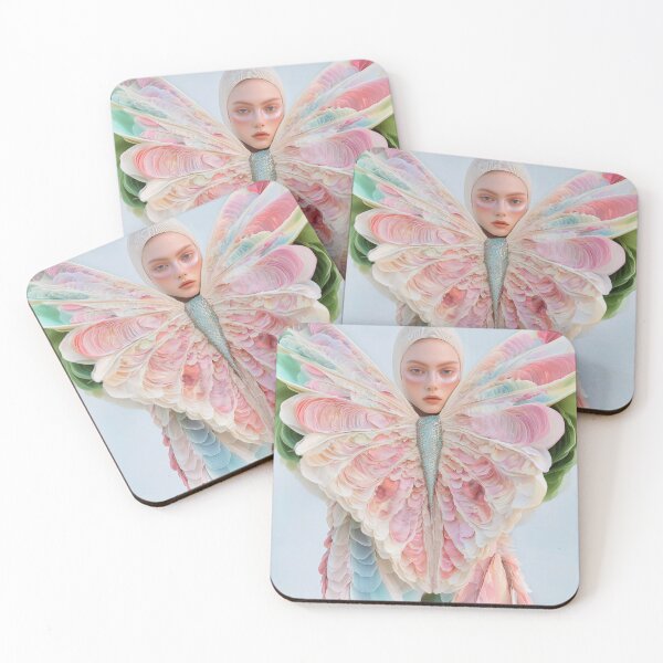 Artikelvorschau, „Butterfly Couture in Pink-Palette“ entworfen und verkauft von MacroArtHub.