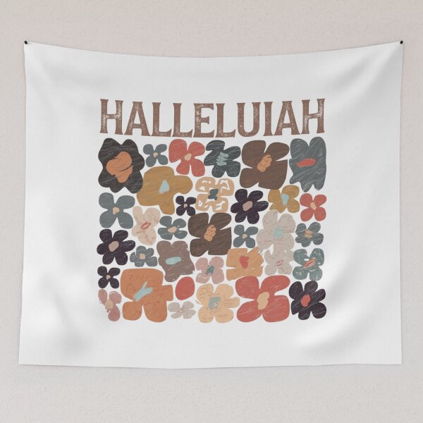 Item preview, HALLELUIAH, abstract flowers designed and sold by Faithloveshop.
