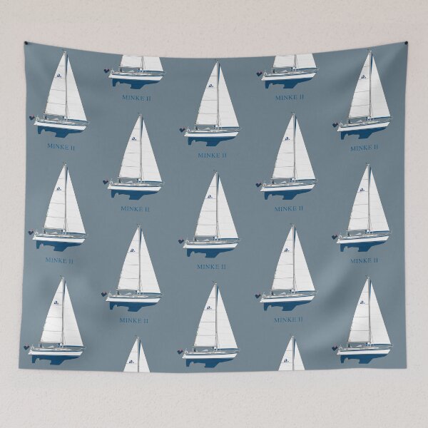 Item preview, Yate de vela Halberg-Rassy 36 Mk II designed and sold by RedBubbleBath.