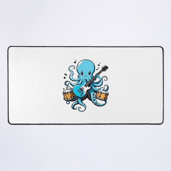 Item preview, Octopus Guitar and Tam Tam designed and sold by RetroPop23.
