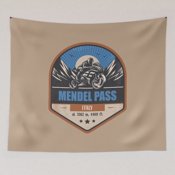 Item preview, Mendel Pass Italy Motorcycling Mountain Design designed and sold by CynthiaGraphics.