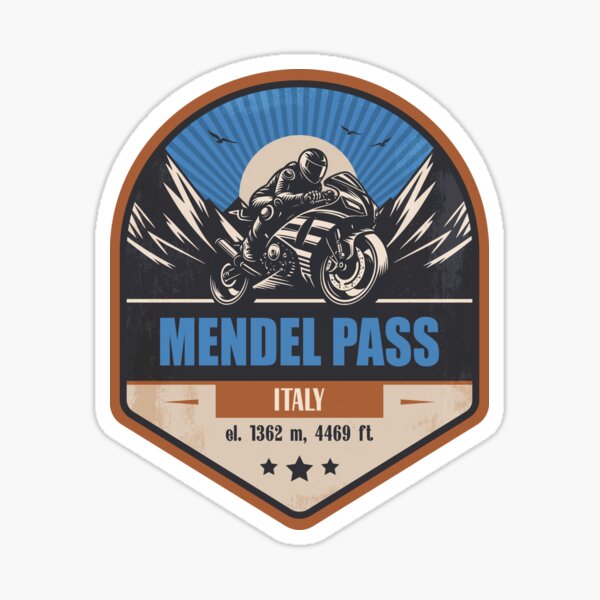 Item preview, Mendel Pass Italy Motorcycling Mountain Design designed and sold by CynthiaGraphics.