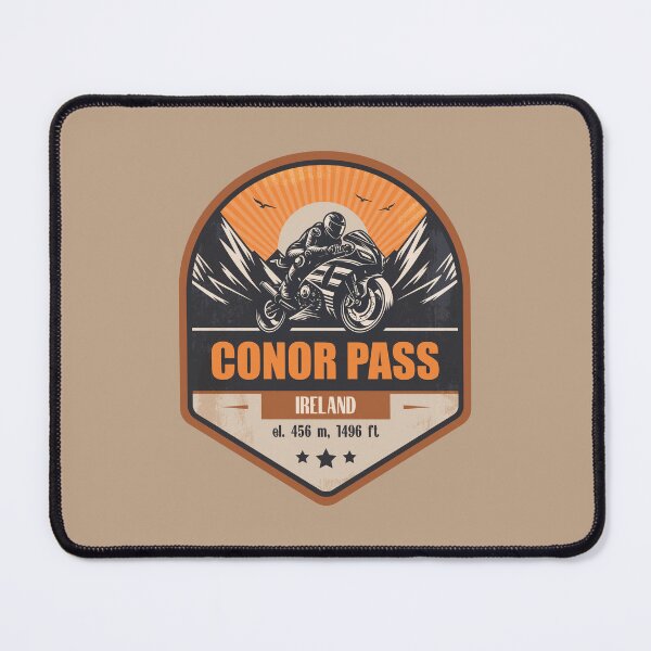 Item preview, Conor Pass Ireland Motorcycling Mountain Design designed and sold by CynthiaGraphics.