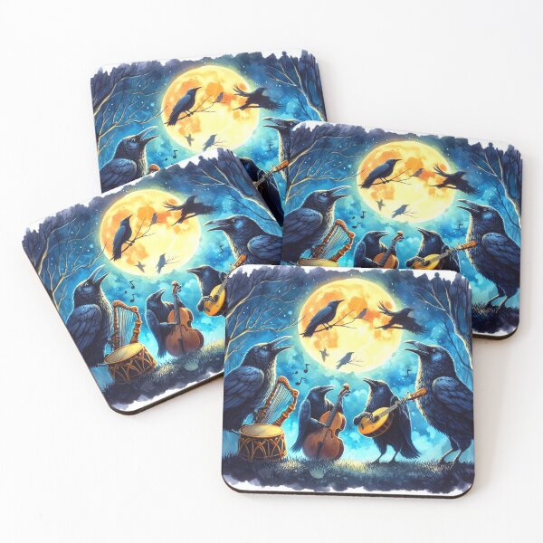 Item preview, Cool Crows Moonlight Serenade designed and sold by Halifaxartguy.