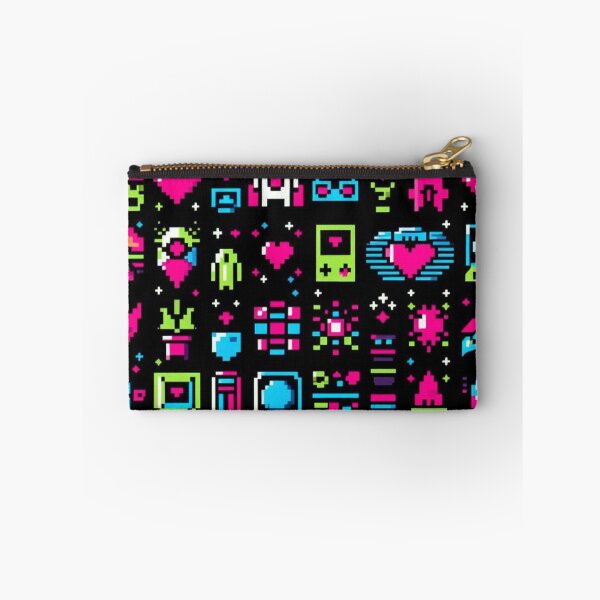 Item preview, Retro arcade pattern with pixelated video game icons. designed and sold by Blitzarbeiter.