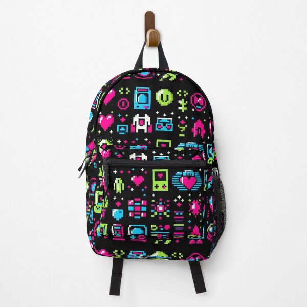 Item preview, Retro arcade pattern with pixelated video game icons. designed and sold by Blitzarbeiter.