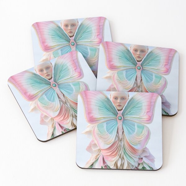 Item preview, "Full-Length Butterfly-Themed Couture Dress Portrait" designed and sold by MacroArtHub.