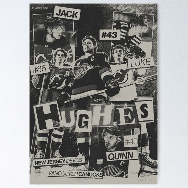 Item preview, HUGHES BROTHERS: NHL24 Cover Print designed and sold by planetjuniper.
