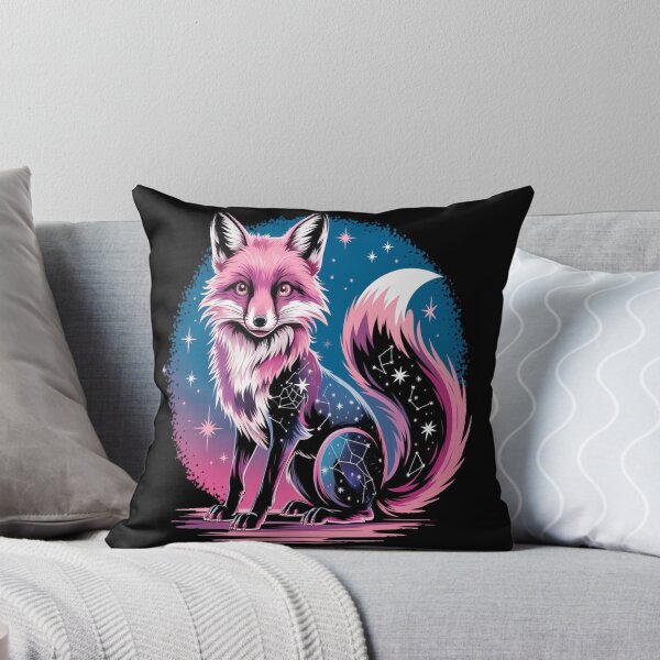 Item preview, Pink and Blue Cosmic Fox designed and sold by BirdsnStuff.