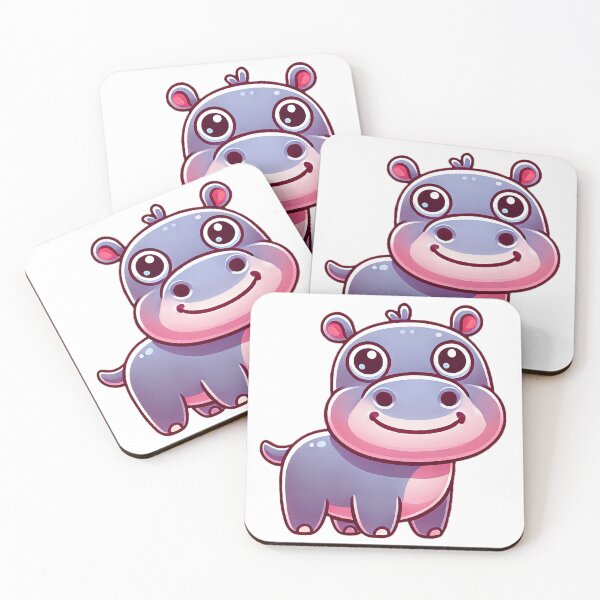 Item preview, Charming Hippo with a Big Grin designed and sold by Chokhdi289shop.