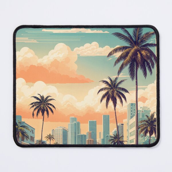 Item preview, Vintage Miami Poster: Retro Vibes from the Magic City designed and sold by Ceemko's Vintage Corner.