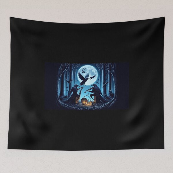Item preview, Midnight Halloween Crows designed and sold by Halifaxartguy.
