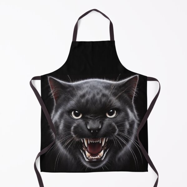 Item preview, Snarling Black Cat with White Eyes designed and sold by Sunrise427.