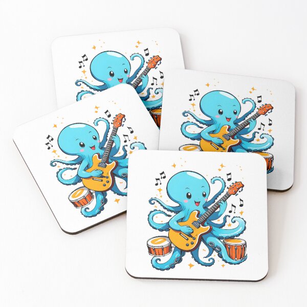 Artikelvorschau, Oktopus Gitarren Fan entworfen und verkauft von RetroPop23.